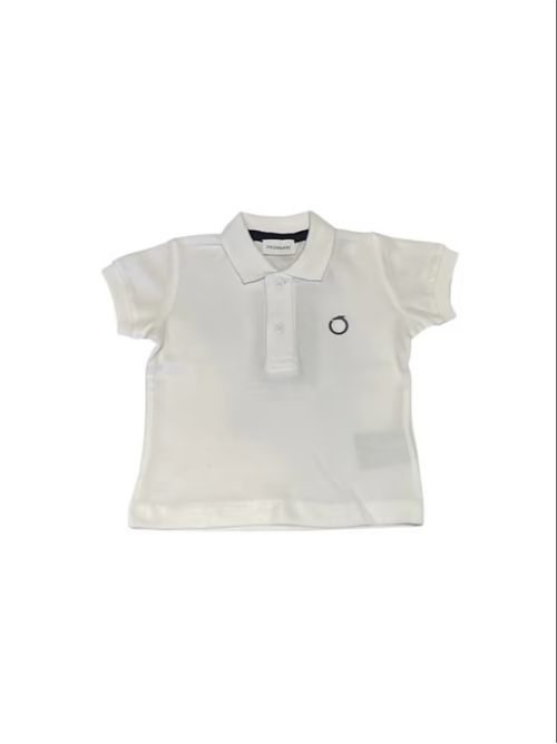 Polo con logo lettering sul retro TRUSSARDI JEANS | TIP25014PO/OFWHITE